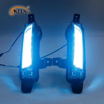 OKEEN 2ks LED Denných prevádzkových Svetlo Na Suzuki Vitara 2016 2017 2018 Zase signalizačná kontrolka Žltá Biela DRL Modré Nočné Svetlo 12V