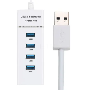 Kebidumei 2019 Nové 5Gbps 4 Porty USB 3.0 HUB Rozbočovač Adaptér Vysokej Rýchlosti Pre PC Počítač, Notebook, Notebook, Periférie, Príslušenstvo