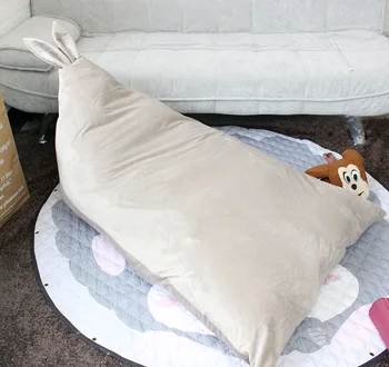 Detské králik vak na spanie, čítanie lenivý, pohodlný gauč plyšové handričkou detské hračky taška skriňa organizátor skladovanie