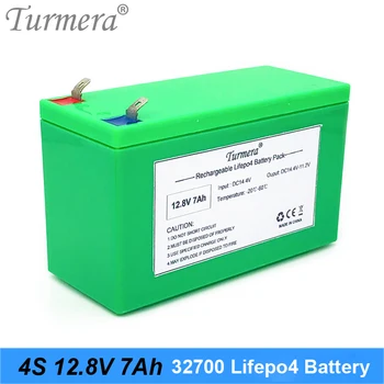 Turmera 12.8 V 7Ah 32700 4S1P Lifepo4 Batérie s 4S 40A BMS Vyvážené pre Elektrické Lode a Neprerušené Napájanie 12V