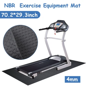 180x75cm NBR Cvičenie Mat Gym Fitness Zariadenie Na bežiacom páse Bicykli Chrániť Rohože Beží Stroj Nárazov Pad