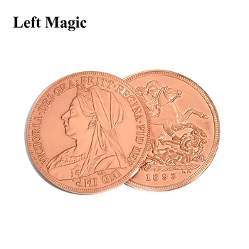 Queen Victoria Staroveké Mince (Meď,Dia 3.8 cm) kúzelnícke Triky Kúzelníka Príslušenstvo zblízka Ilúzie Prop Objaví Zmiznúť Mince Magic