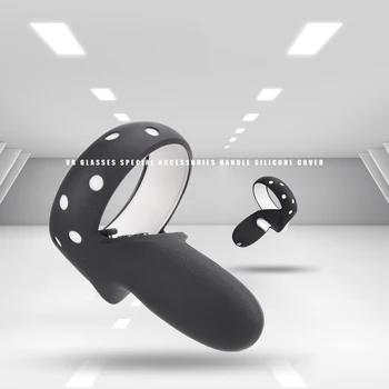 VR Sklenený Kryt Vymeniteľné Silikónové VR Rukoväť Kryt Plný Chránič Náhrada za Oculus Quest 2