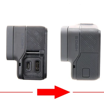 Pre GoPro UV Filter, Objektív Bočné Dvere USB-C Mini HDMI Port, Kryt Chránič Opravy Časť pre Go Pro HERO6 Hrdina 5 6 7 Black Príslušenstvo