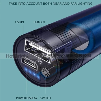 25000LM Super Svetlé P60 LED Baterka Camping Svetlo 5Modes Nabíjacie Taktické Pochodeň Zoom Bicyklov Svetla Na Dobrodružstvo Výlet