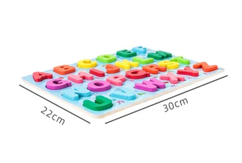 Deti 3D Drevené Puzzle Farebné Hračky Číslo Listu Geometrie Tvaru Poznania Pochopiť Rada Skoré Vzdelávanie Vzdelávacie Hračka Montessori