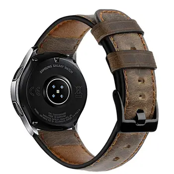Originálne Kožené pásmo Pre samsung Galaxy sledovať 46 mm remienok Výstroj S3 hranici náramok 22 mm watchband Huawei sledovať 2 gt popruh 46 mm
