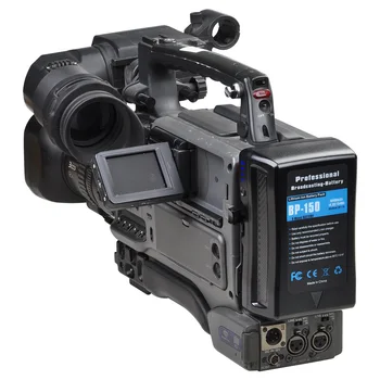 10400mAh BP-150 V Mount V-Zámok Batérie pre videokamery Videokamery Vysielanie LED Svetlo s D-poklepaním na Výstup Kábla a D-Poklepaním na Nabíjačky