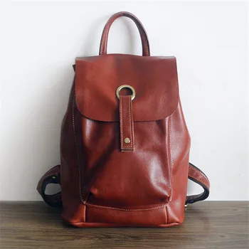 PNDME módne originálne kožené ženy batoh cowhide nepremokavé denné cestovanie bookbag dizajnér vintage anti theft žena bagpack