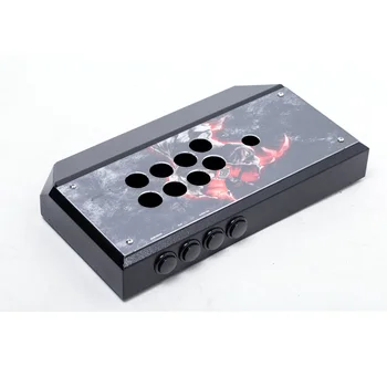 Cdragon Arcade Ovládač Clear Black Metal Prípade Gamepad Video Herný ovládač Ovládač Stick Robustná Konštrukcia Jednoduchá Inštalácia
