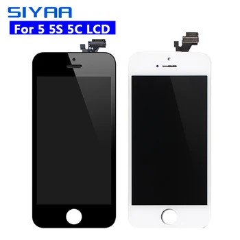 SIYAA LCD Displej Pre iPhone 5 5S 5C Displej Dotykový Displej Č Mŕtvy Pixel Vysokej Kvality Digitalizátorom. Montáž Náhradných Dielov