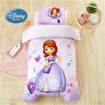 Disney modrá mrazené elsa Princezná Mickey Mouse posteľná bielizeň Nastaviť Detská Postieľka Posteľ 3ks Perinu Bedsheet pre Baby Chlapci, Dievčatá 0,6 m Posteľ