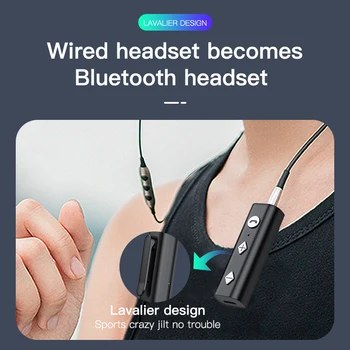 VAORLO Bluetooth 5.0 Audio Prijímač Stereo Hudby Bezdrôtový Adaptér 3,5 MM AUX TF Konektor Mini Prenosný Pre Xiao do Auta pre Slúchadlá