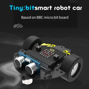 1Set Mikro:bitové Grafické Programovanie Robota Mobile Platformu Smart Auto V4.0 Linka Podpory Hliadky Okolitého Svetla, Príslušenstvo