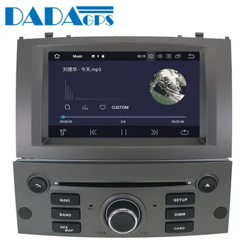 Najnovšie Android 9.0 Auto Multimediálne rádio Stereo DVD Prehrávač Vozidlo Peugeot 407 2004-2010 Sat nav Audio mapy GPS Navigácie