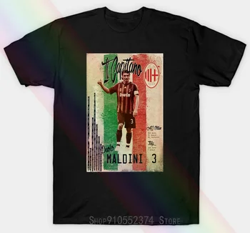 Unisex tričko Paolo Maldini Unisex T-shirtitano Milan Italia Anni 80 Calcio Unisex tričko N