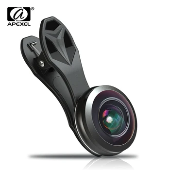 APEXEL 238 titul super fisheye lens kit 0,2 X full frame super širokouhlý objektív fotoaparátu kit pre iPhone 6s 7 Xiao smartphone 238F