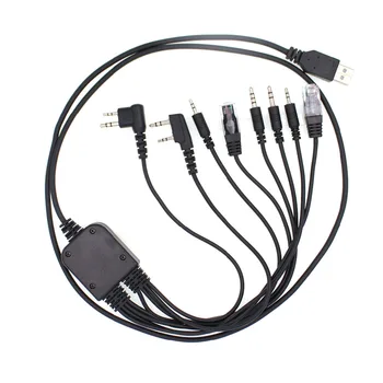 8 v 1 Programovanie USB Kábel pre Walkie-Talkie UV-5R BF-888S UV82 pre prenosné Rádio Príslušenstvo