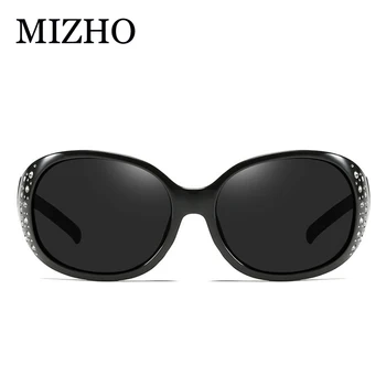 MIZHO 2020 Plastové Polaroid UV400 Okuliare Ženy, Luxusné Značky Sexy Crystal Módne Dámy Retro Okuliarov Polarizované Jazdy Oválne