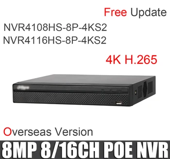 NVR4108HS-8P-4KS2 NVR NVR4116HS-8P-4KS2 8/16 Kanál Kompaktný 1U 8PoE 4K&H. 265 Lite Network Video Recorder 8 POE NVR