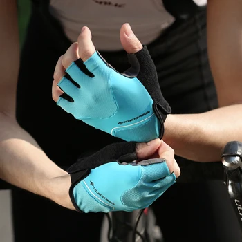 2019 NOVÉ Santic Gél Pad Shockproof Cyklistické Rukavice Muži Ženy MTB, Road Bike Rukavice Pol Prsta Lete Priedušné Cyklistické Rukavice