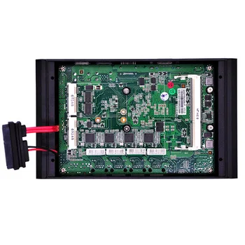 Qotom Mini PC 4 lan Core i3 i5 i7 Pfsense Firewall Micro bez ventilátora Mini PC Linux Ubuntu Server Počítač Q355G4 Q375G4
