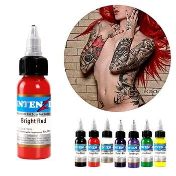 14 farieb pigmentu nastaviť, 30 ml / fľaša tattoo ink, pre trvalé ľudské telo farby, farebný pigment pre tetovanie, tetovanie dodanie