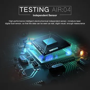 PM2.5/HCHO/TVOC Teplota Vlhkosť Monitor AQI Kvality Ovzdušia Analýza Tester Plynu Detektor Merací Nástroj Smog Meter Predaj