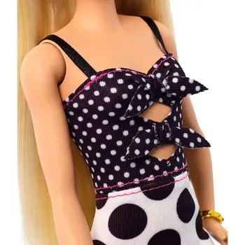 Pôvodné Barbie Bábiky hračky Módy Detská Hračka Bábika Hračky pre Dievčatá Polka Dot Barbie Oblečenie pre Bábiky a Hračky pre Dievčatá Darček k Narodeninám