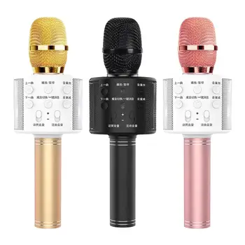 USB Mini Karaoke Bezdrôtový Mikrofón Bluetooth Karaoke Prenosný Vreckový Reproduktor na Domáce KTV Hráč Mic Profesionálne Karaoke WS-858
