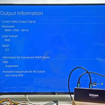Unnlink kompatibilný s HDMI Prepínač 7X1 HDMI 2.0 4K UHD@60Hz HDR HDCP2.2 3D s IR pre Xbox Jeden s/x PS4Pro LED Smart TV mi box3