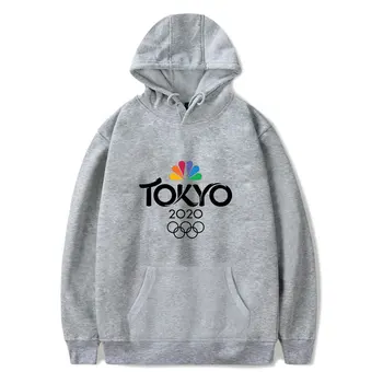 Tokio Olympijské Hry Muži Ženy Hoodies Mikina Harajuku Vytlačené Voľné Topy Teplé List Vzor Móda Jeseň Zima Pulóvre