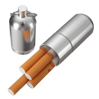 Prenosný Mini Cigariet Prípade Hliníkovej zliatiny Cigariet Prípade S Kľúčom Skladovacie Škatule/Koše Na Zápalky Drog Pilulky