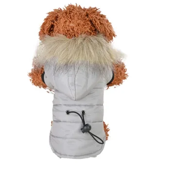 Nové Zimné Psa Kabát Zime Teplé Malý Pes HoodieClothes Pre Chihuahua Mäkké Kožušiny Hood Šteňa Bunda Oblečenie