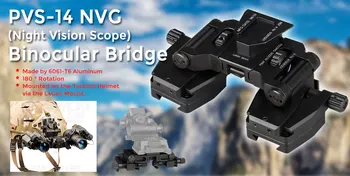 Canis Latrans Taktické Mount adaptér sa hodí PVS-14 nočné videnie Binokulárne Most pre lov HS24-0231
