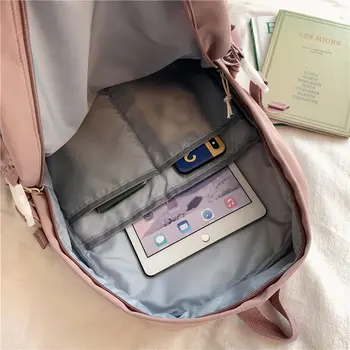 Vysoká Kvalita Mulit Ženy Batohy Dospievajúce Dievča Oka High School Bag Hasp Rozšíriť Cestovné Bagpack Notebook Batoh Bookbag Mochila