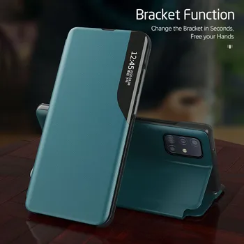 Tri generácie Smart View obal Pre Samsung Galaxy A42 5G 6.6