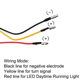 1 Pár Lightning Motocykel Zase Signálneho Svetla Motorke LED Indikátor Tečúcej Vody, Flash Blinker Svetlo