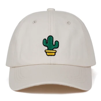 Vysoko Kvalitné Bavlnené% Kaktusová výšivky otec klobúk Pre Mužov, Ženy, Hip Hop Snapback Čiapky Otec spp šiltovku Kosti Garros