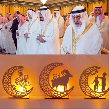 LED Svetlo Ramadánu Dekorácie Ramadánu Kareem Islamskej Moslimských Ramadánu Dekorácie Pre Domov Eid al-Fitr Mubarak Izba Dekor Noc