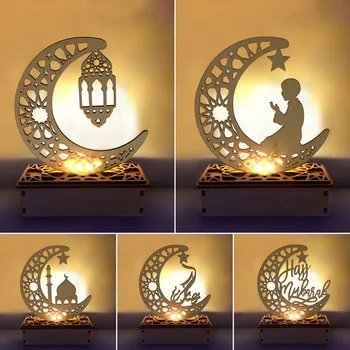 LED Svetlo Ramadánu Dekorácie Ramadánu Kareem Islamskej Moslimských Ramadánu Dekorácie Pre Domov Eid al-Fitr Mubarak Izba Dekor Noc