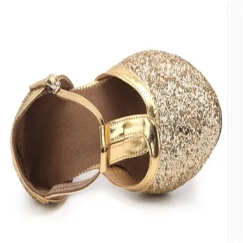 Zlaté dámske topánky 2019 žien plytké topánky latinské tanečné topánky na vysokom opätku s nízkou žien svadobné party topánky zlato, striebro
