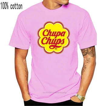 Chupa Chups T-Tričko Retro 1980 Candy Jedinečný Značiek Bavlna Graphic Tee Homme Prispôsobené Tee Tričko