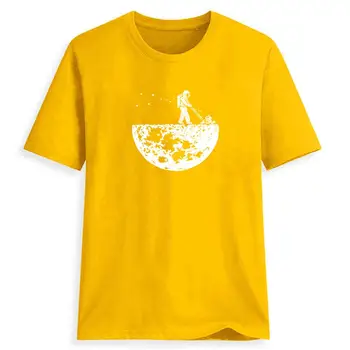 Hillbilly Vintage bežné Žien t-shirt Preskúmať na mesiaci Vytlačené T Košele 90. rokov Amerike streetwear topy