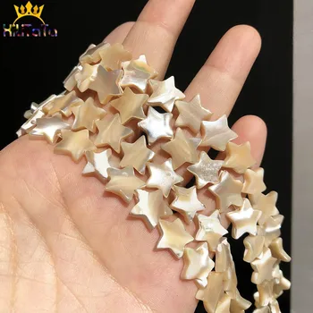 Prírodné Shell Perlou Korálky Star Tvar Voľné Dištančné Korálky Pre Šperky, Takže DIY Náramok, Náušnice, Náhrdelník Príslušenstvo 15
