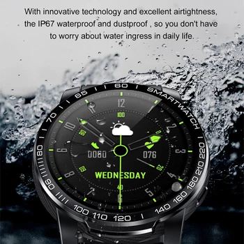 LIGE Smart Hodinky Telefón Celej Dotykovej Obrazovky a Šport Fitness Hodinky Vodotesné IP68 Bluetooth Spojenie smartwatch Mužov Pre Android ios