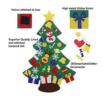 Podpora--Cítil Vianočný Stromček pre Deti 3.2 Ft Diy Vianočný Stromček s Batoľatá 30 Ks Ozdoby pre Deti Vianočné Darčeky Zavesenie