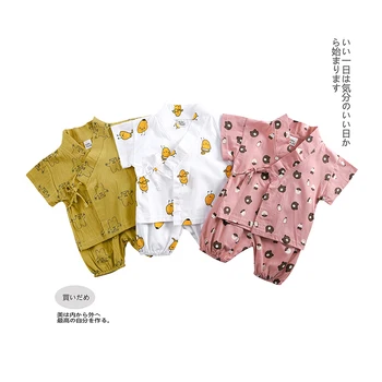 RP-265 Nové letné detské oblečenie pre chlapcov, dievčatá, s krátke rukávy t-tričko + nohavice 2 ks. bavlna karikatúra tlače dieťa sady