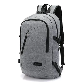 Školský batoh Mochila Smart Backbag Anti Theft Business Notebook Batoh S USB Nabíjací Port Unisex Cestovné Batoh M236