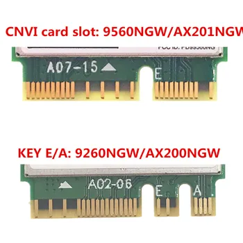 S 2ks Antény Intel AC 9560 9560NGW 1.73 Gbps Bezdrôtové Karty M2 CNVi 802.11 ac Bluetooth 5.0 pre Windows 10